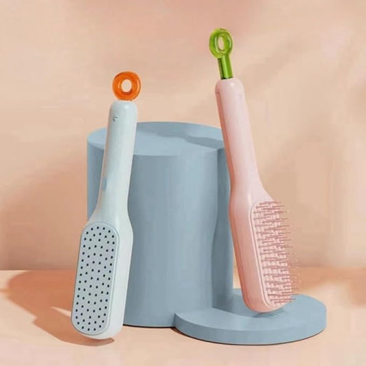 Self Cleaning Hair Brush Hairbrushes for Women Easy Clean Hair Brush